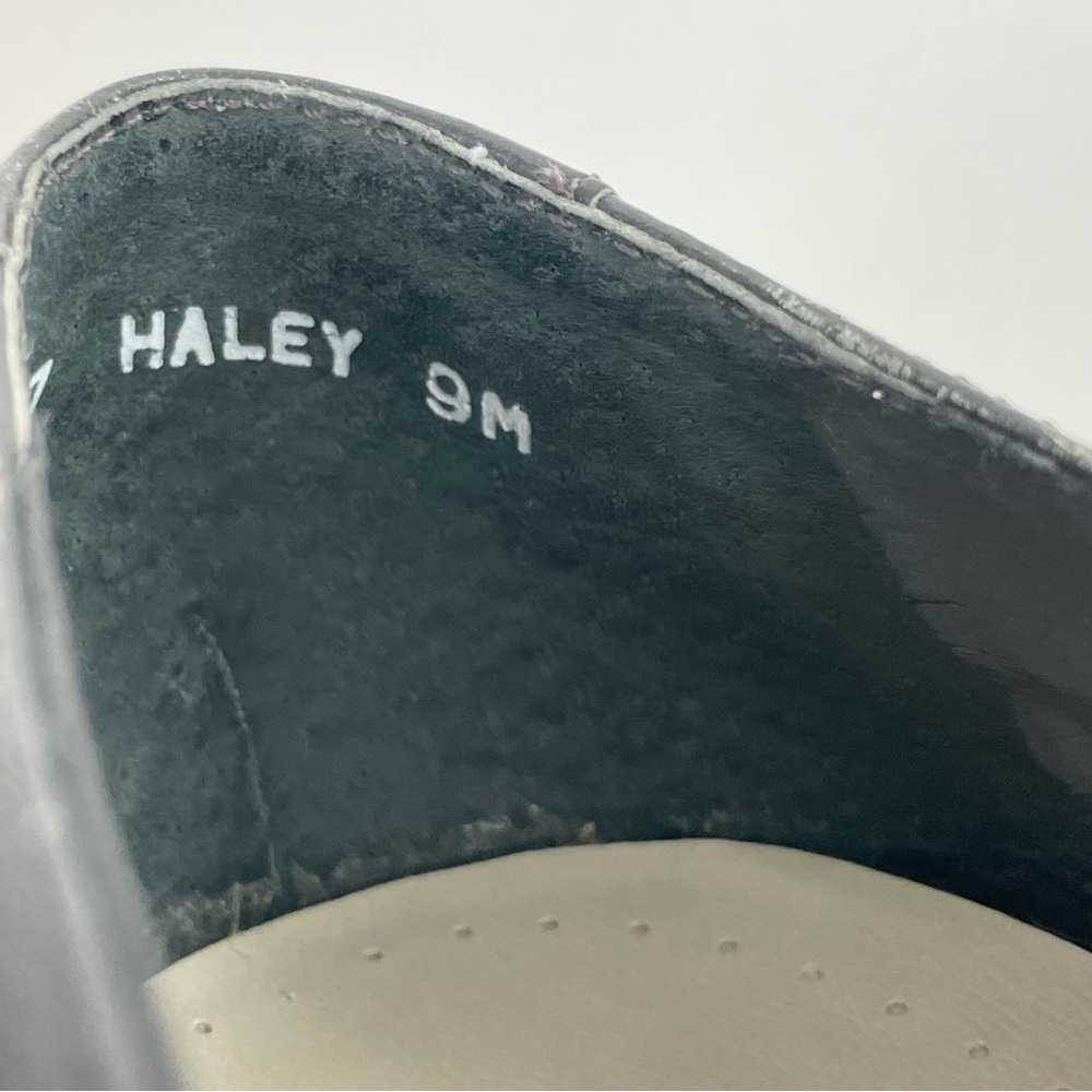 Trotters‎ Vintage Haley Grey Herringbone Woven Leather Horse Bit Classic Loafer - Picture 13 of 15